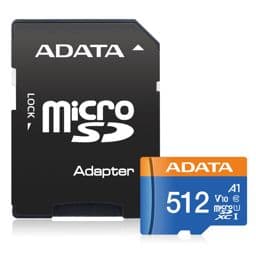 Foto: ADATA CARD MICROSDHC       512GB UHS-I CL10 100/20 MB/s W/1 Adap.