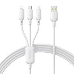Foto: Baseus Silky 3-in-1 USB-A 100W 1.5m Weiß