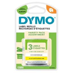 Foto: Dymo Letratag Starter Pack Pap./Plastik gelb, Metall silber