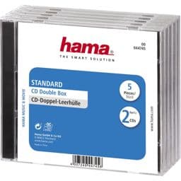 Foto: 1x5 Hama Doppel-CD Leerhülle 44745