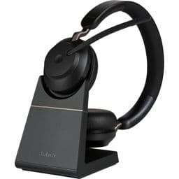 Foto: Jabra Evolve2 65 MS Stereo USB-A Headset schwarz BT m.Ladestation
