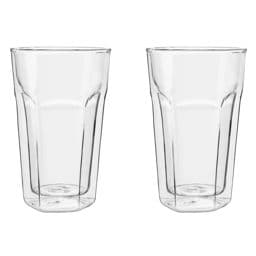 Foto: 1x2 Leopold Vienna Glas Latte Macchiato doppelwandig   LV01516