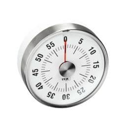 Foto: TFA 38.1028.02           silber Puck Küchen-Timer