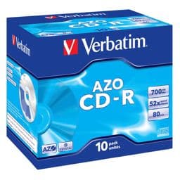 Foto: 1x10 Verbatim Data Life plus CD-R 80 / 700MB, 52x Speed JC