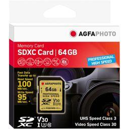 Foto: AgfaPhoto SDXC UHS I        64GB Professional High Speed U3 V30