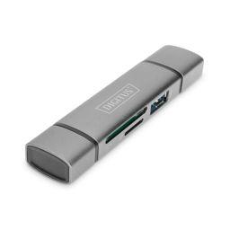 Foto: DIGITUS Combo Card Reader Hub USB-C  / USB 3.0