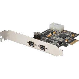 Foto: DIGITUS Firewire 800 PCIe Card 2x9-Pin Extern + 1x9-Pin Intern