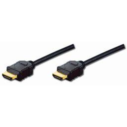 Foto: Digitus HDMI High Speed Ethernet Typ A SSt/St  2m Full HD schwarz