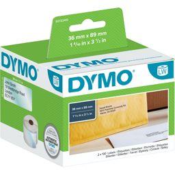 Foto: Dymo Adress-Etiketten groß 36 x 89 mm transp. 260 St. 99013