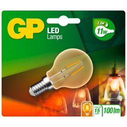 Foto: GP Lighting LED Mini Globus Gold E14 1,2W (25W)Filament GP 080589