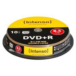 Foto: 1x10 Intenso DVD+R 8,5GB 8x Speed, Double Layer Cakebox