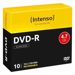 Foto: 1x10 Intenso DVD-R 4,7GB 16x Speed, Slimcase