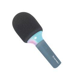 Foto: Kidywolf Mikrofon Bluetooth mit Licht blau