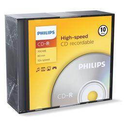 Foto: 1x10 Philips CD-R 80Min 700MB 52x SL