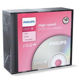 Foto: 1x10 Philips DVD-R 4,7GB 16x SL