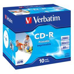 Foto: 1x10 Verbatim Data Life Plus JC CD-R 80 / 700MB, 52x, printable