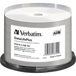 Foto: 1x50 Verbatim DVD-R 4,7GB 16x wide printable NON-ID